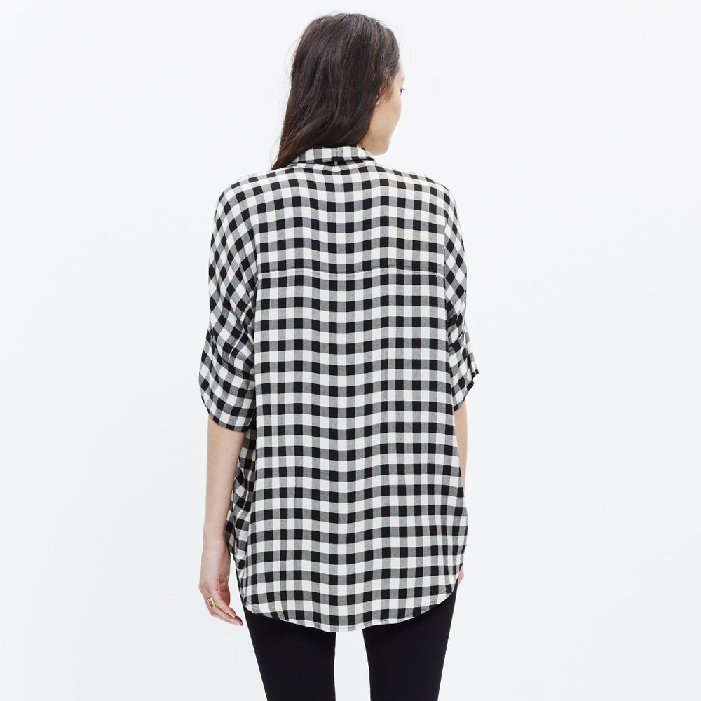 SOLD- Madewell Black Courier Shirt - Picture 3 of 6